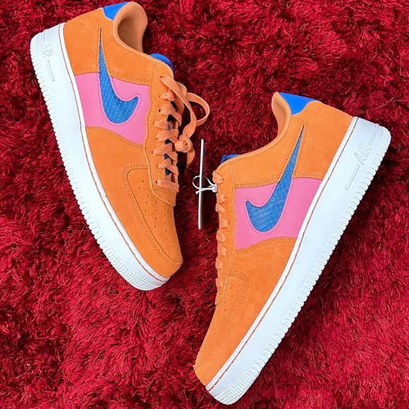 Nike Air Force 1 ‘07 LV8 Orange Trance Shoes 11 White CW7300-800 - Picture 2 of 6